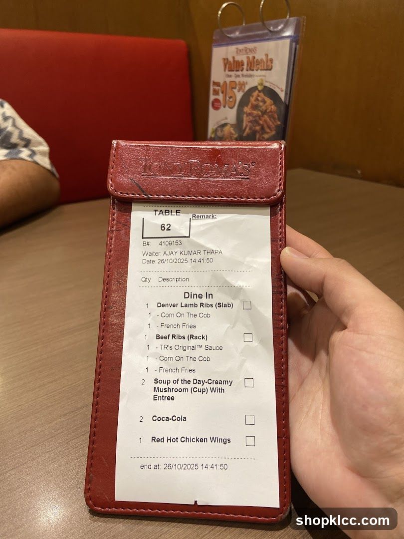 Restaurant Bill