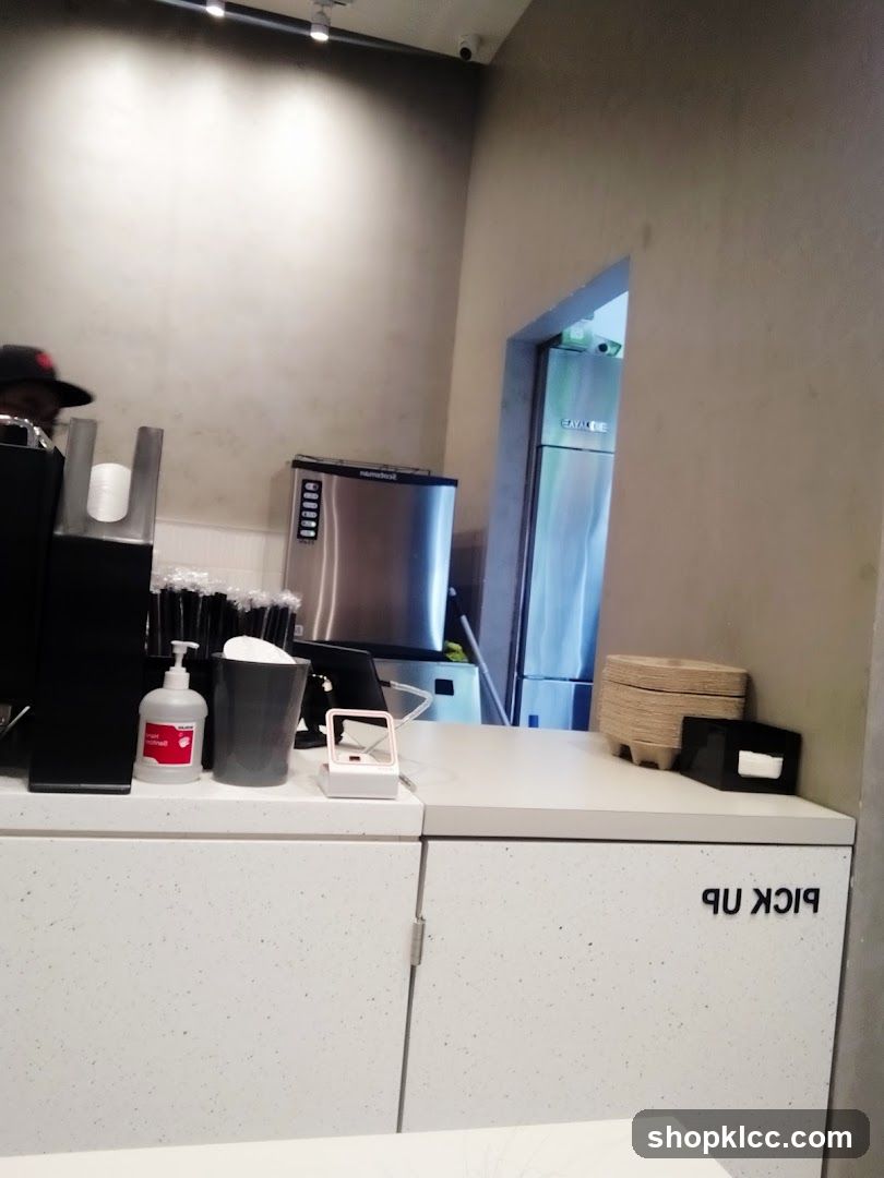 Countertop with supplies