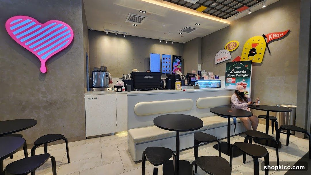 Cafe Interior with Seating and Counter