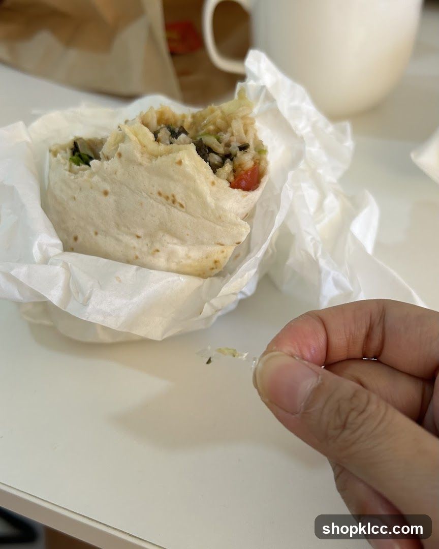 Burrito on Table
