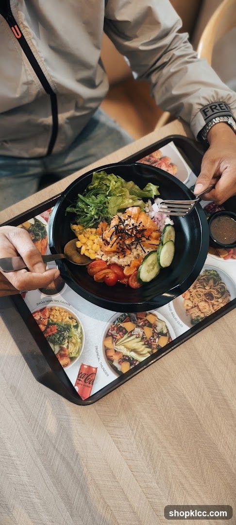 Bowl Meal with Salad and Side Dishes