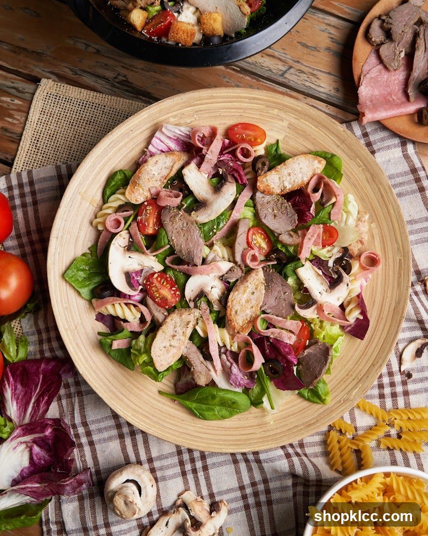 Salad with Pasta and Meat