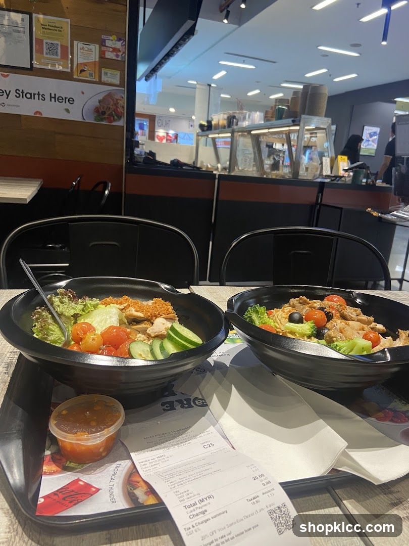 Food Bowls in a Food Court