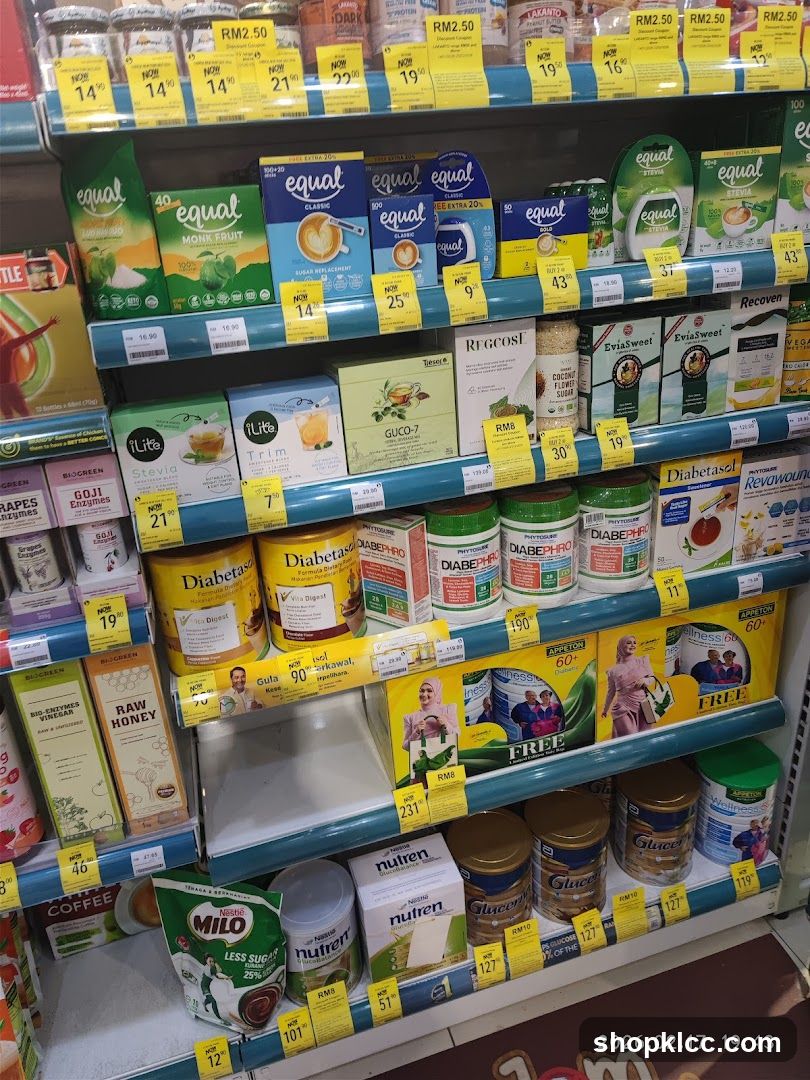 Health and Wellness Products on Shelves