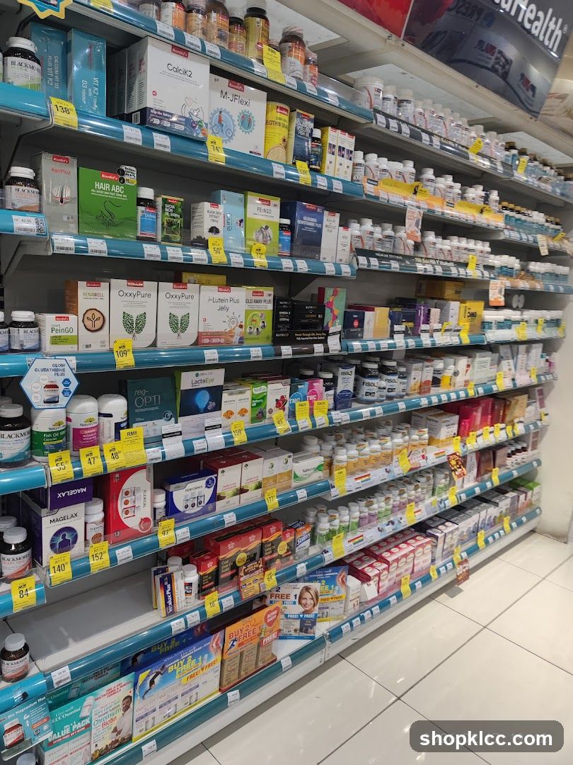 Health Supplements Aisle