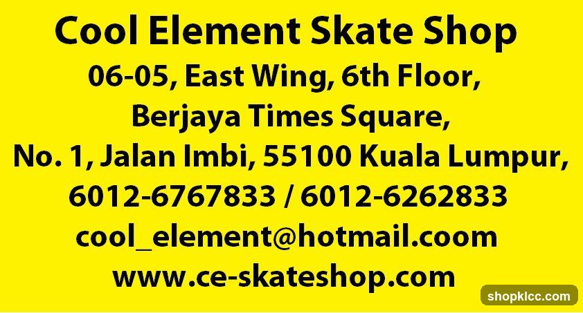 Cool Element Skate Shop Contact Information