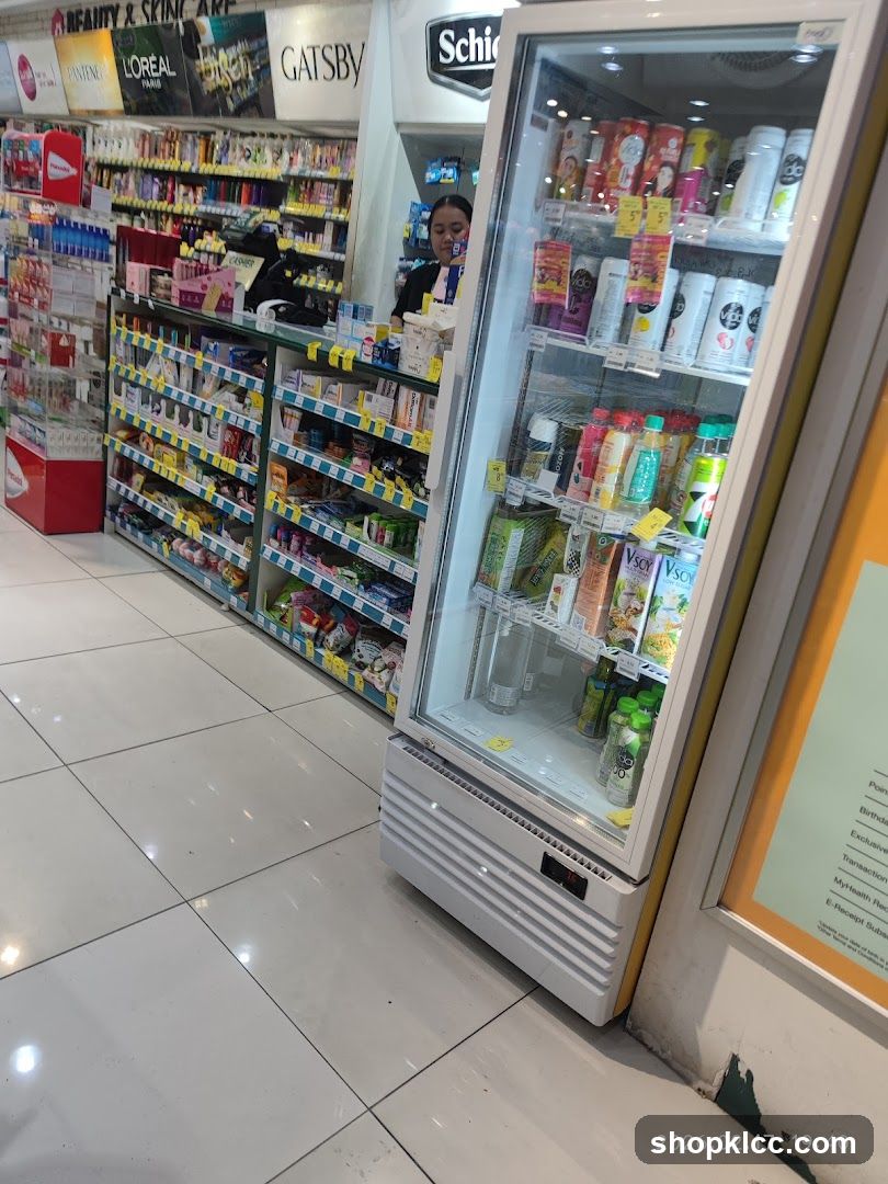 Store Interior with Refrigerated Display