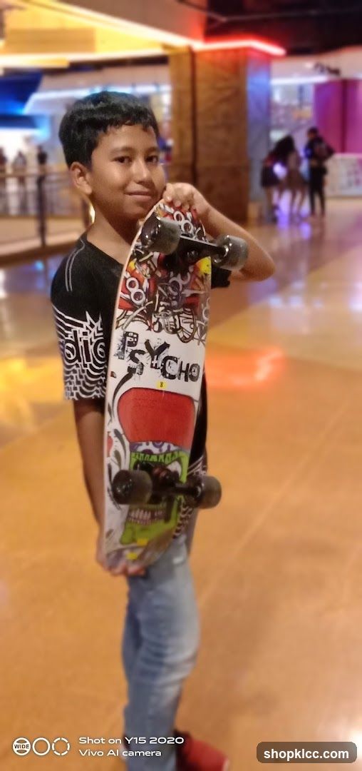 Boy with Skateboard
