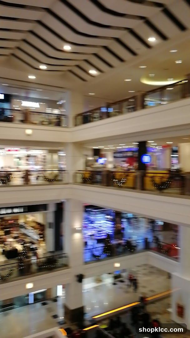 Interior of a multi-level shopping mall