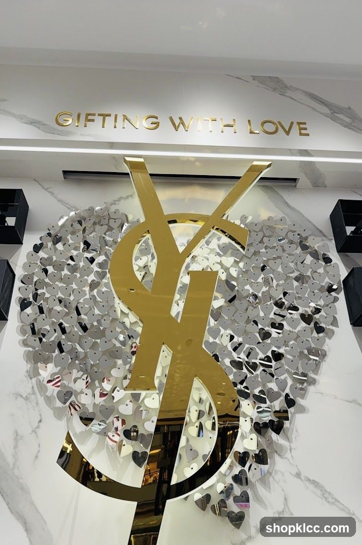 Yves Saint Laurent Logo Display