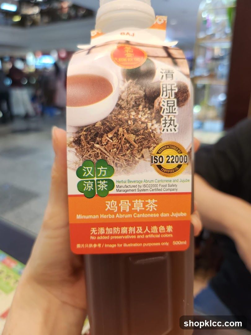 Herbal Beverage Bottle
