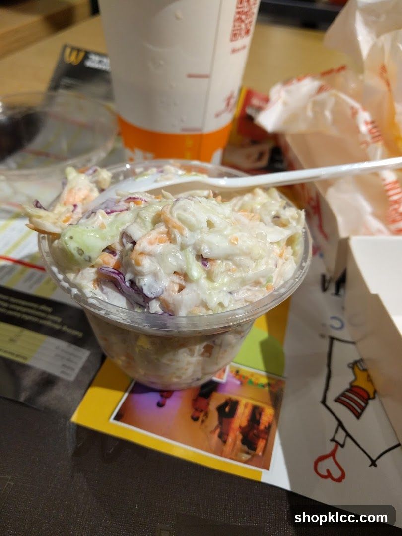 Coleslaw with a Drink