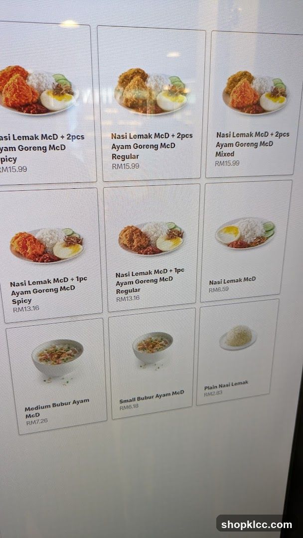 McDonald's Menu