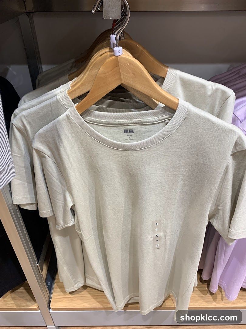 T-shirts on hangers