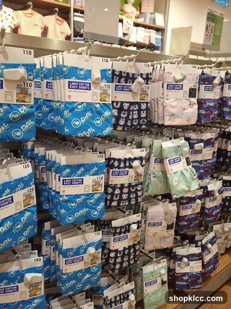 Children's Shorts Display