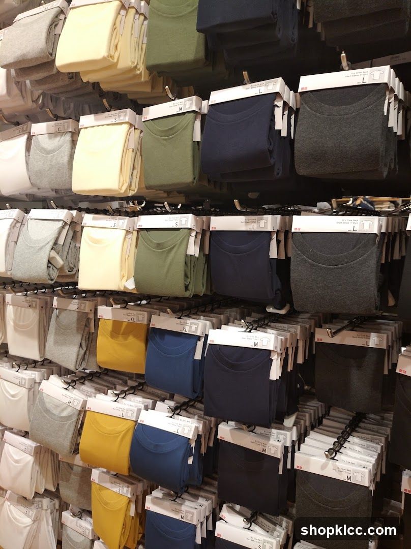 Folded T-Shirts on Display