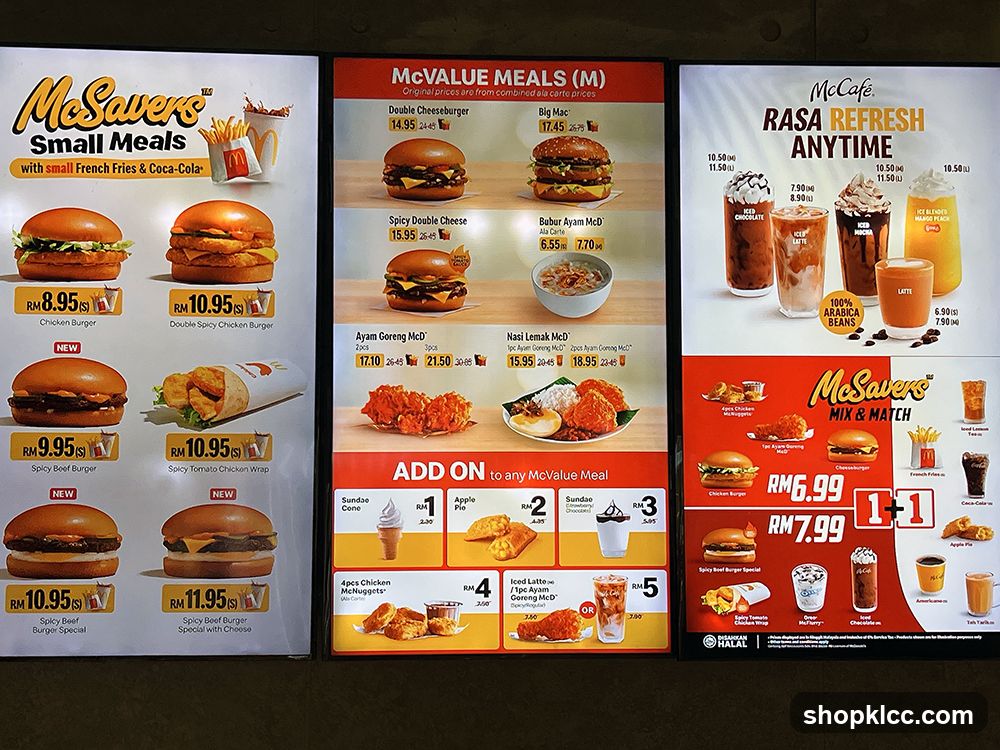 McDonald's Menu