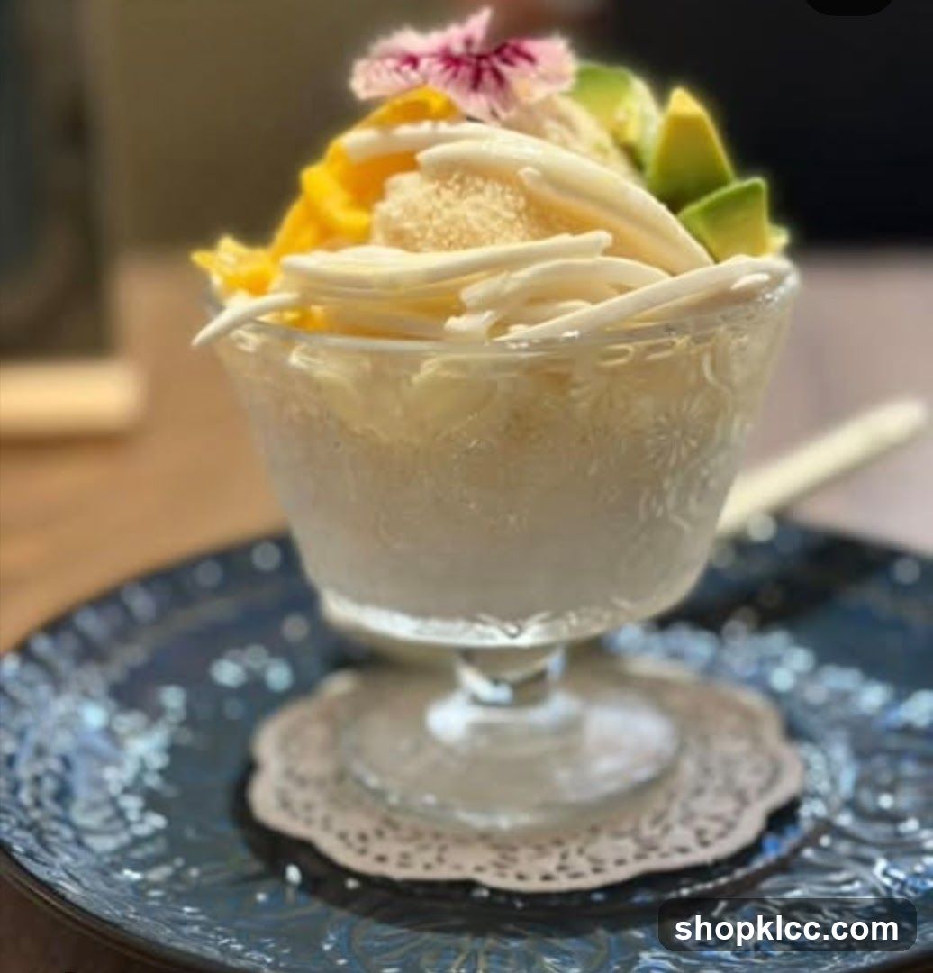 Dessert with Mango and Avocado