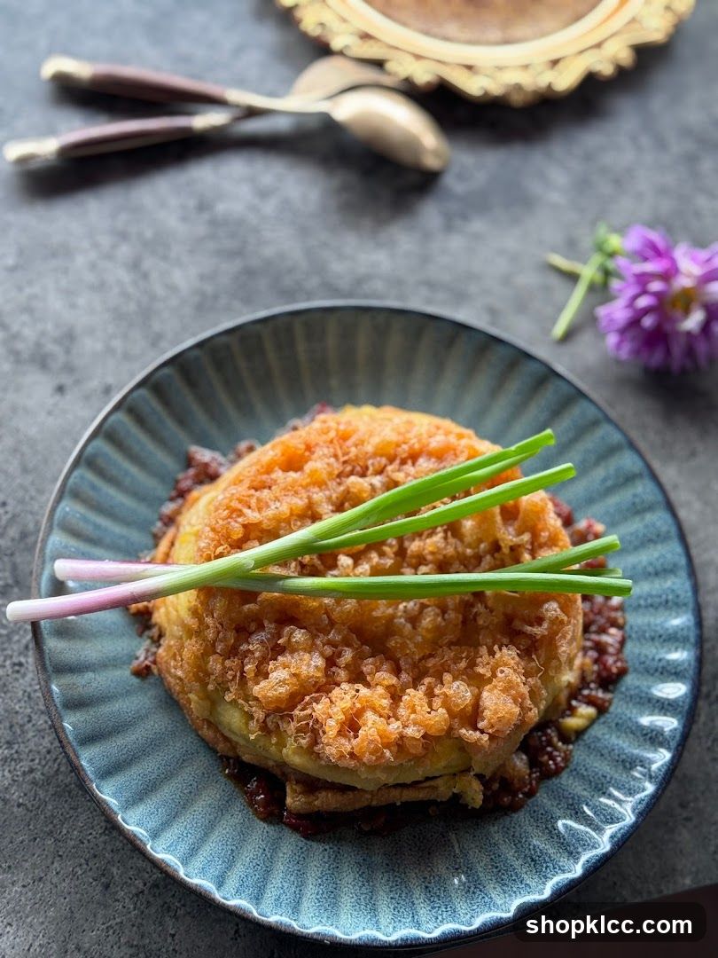 Fried Egg Dish with Scallions