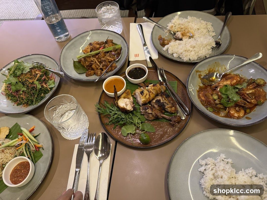 Table with various dishes