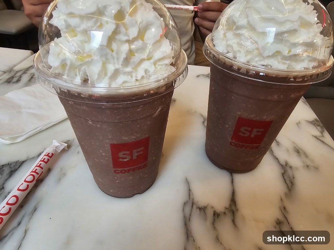 Chocolate Frappuccinos with Whipped Cream