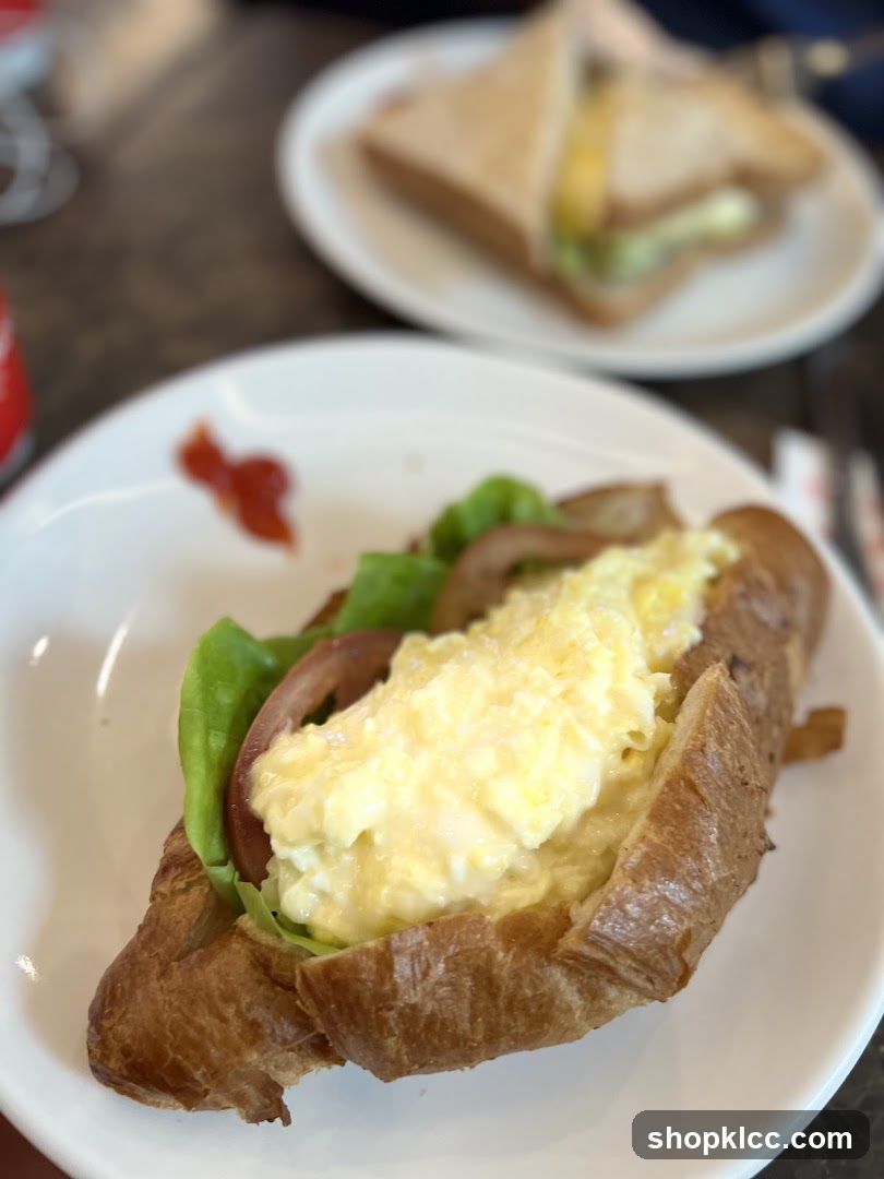 Croissant Sandwich with Scrambled Eggs
