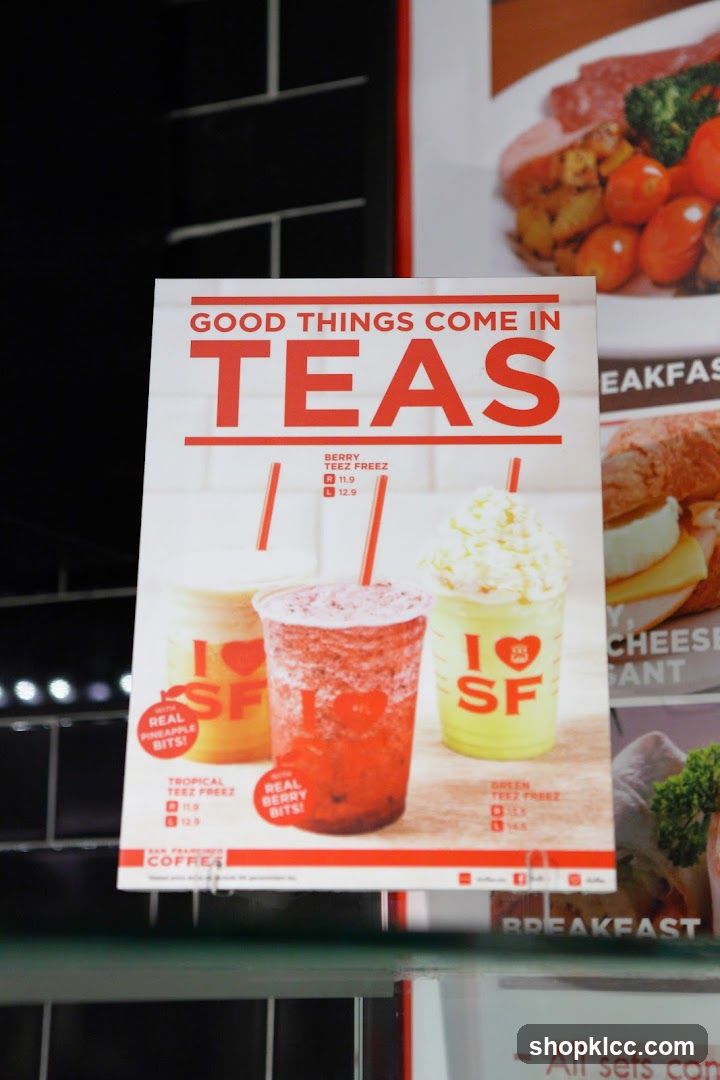 Teas Menu