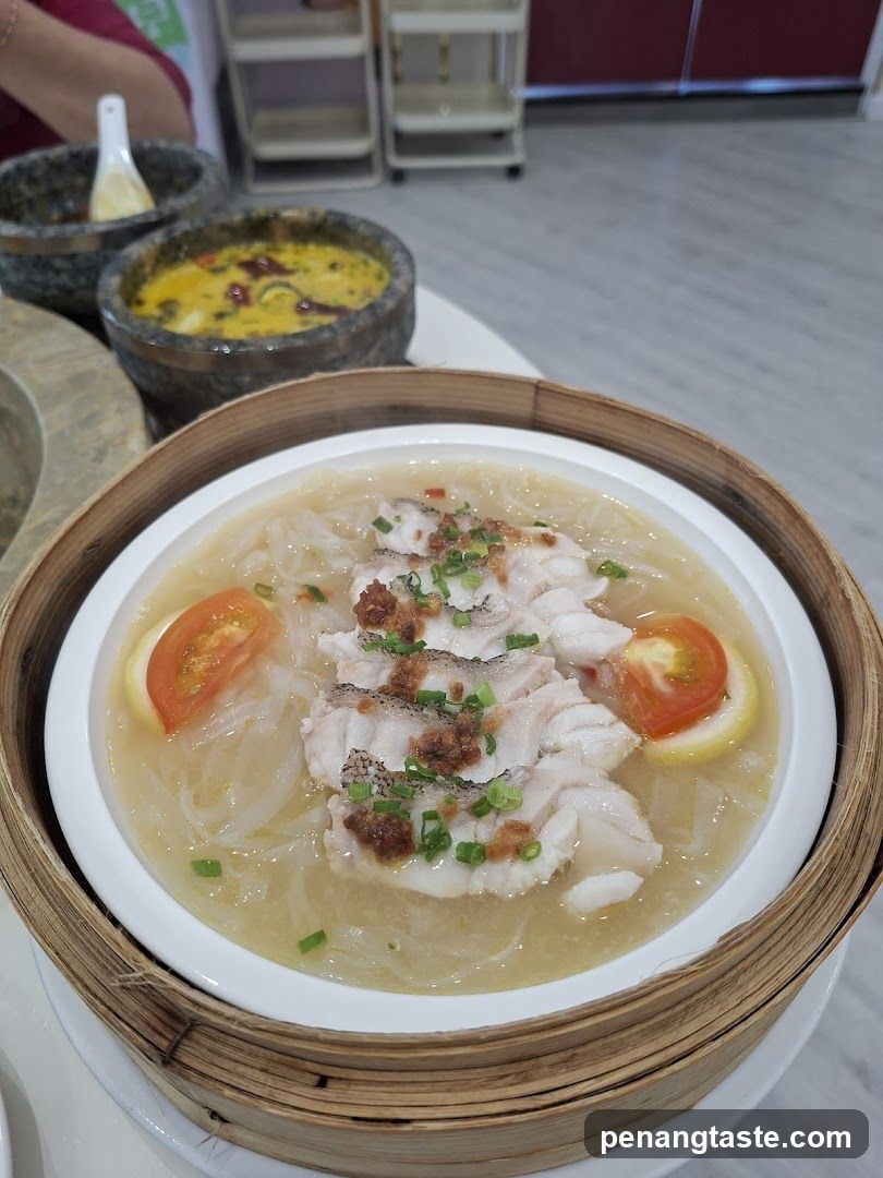 Steamed Fish with Noodles