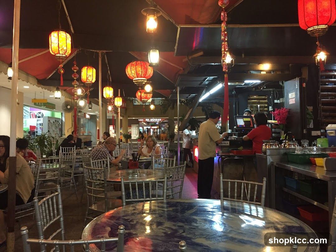 Restaurant Interior with Lanterns