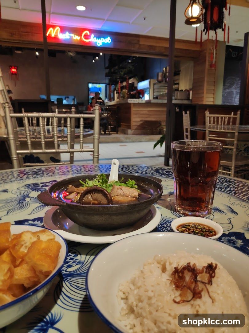 Restaurant Interior with Food