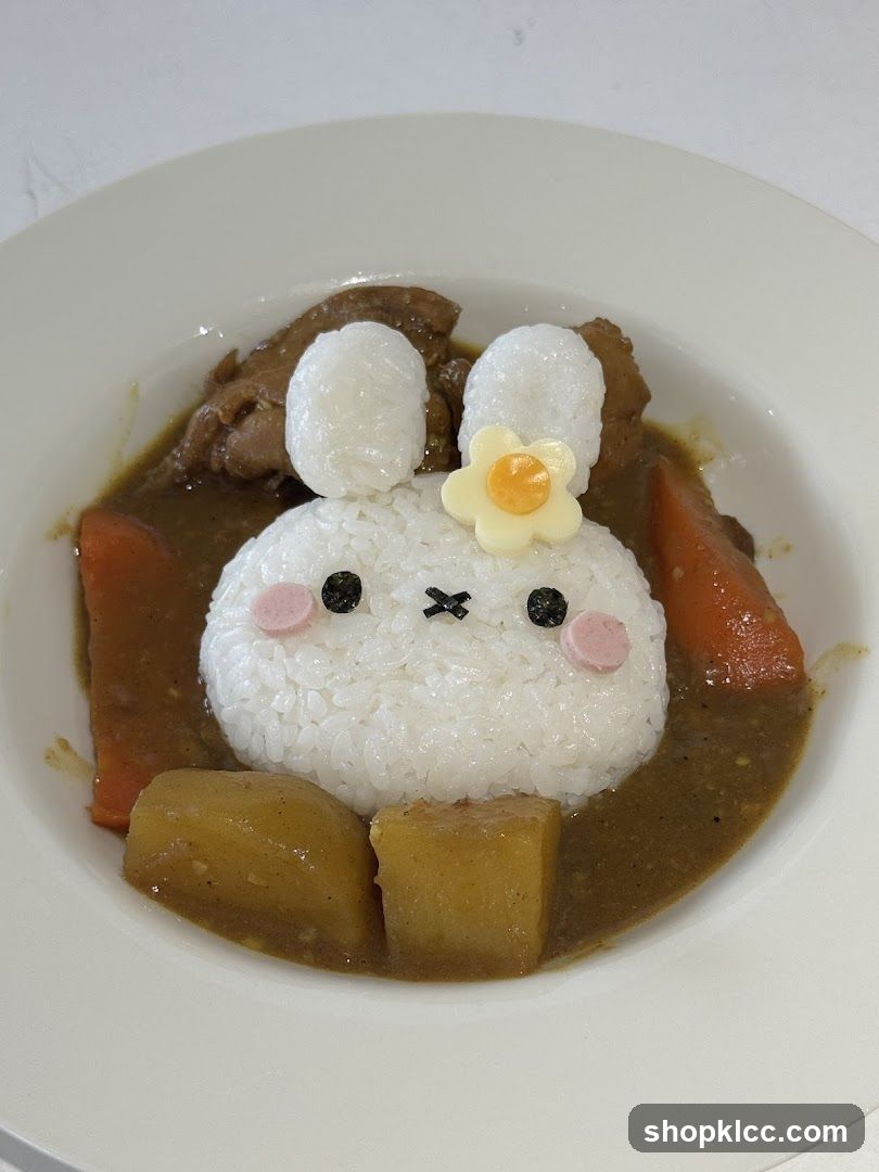 Bunny-shaped Rice Curry