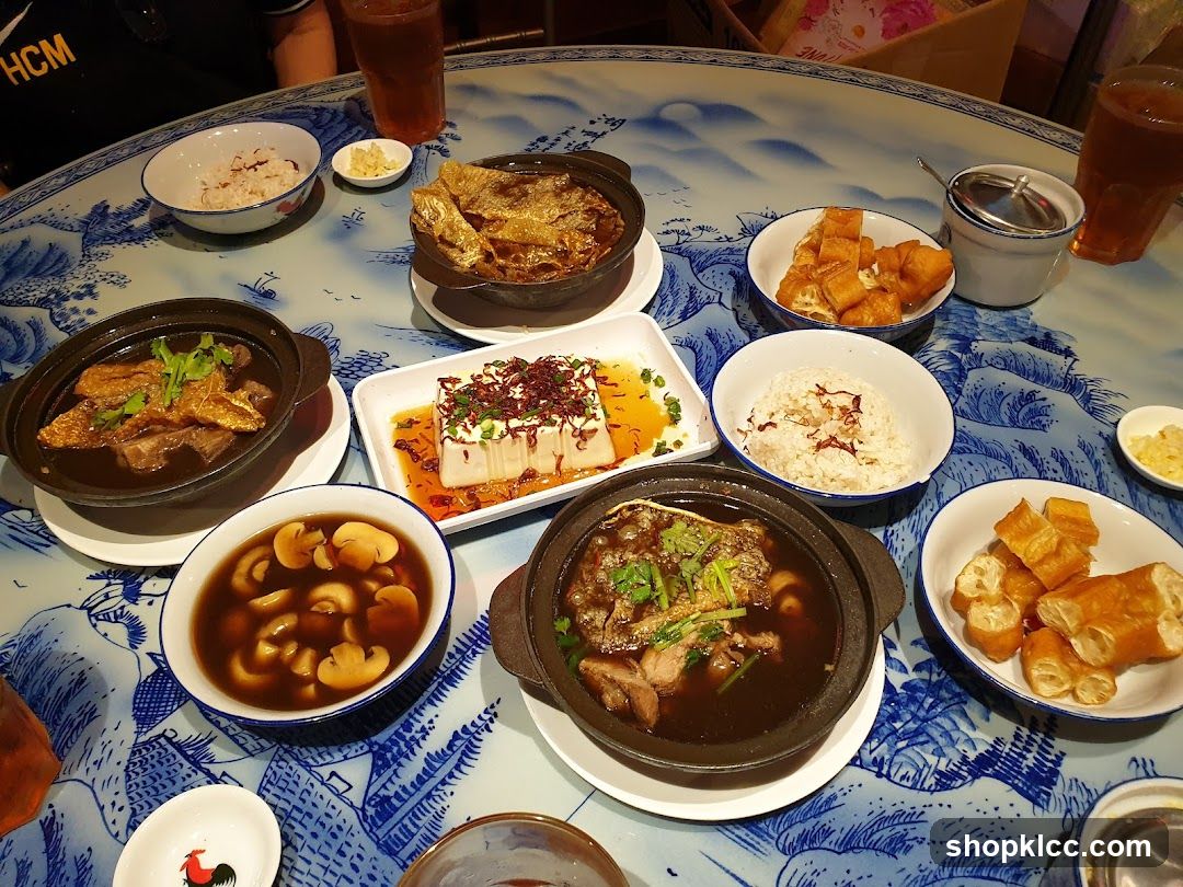 Table with various dishes