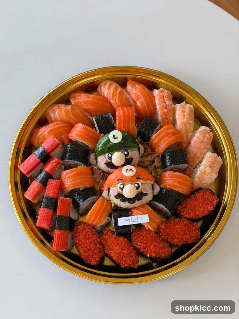 Mario and Luigi Sushi Platter