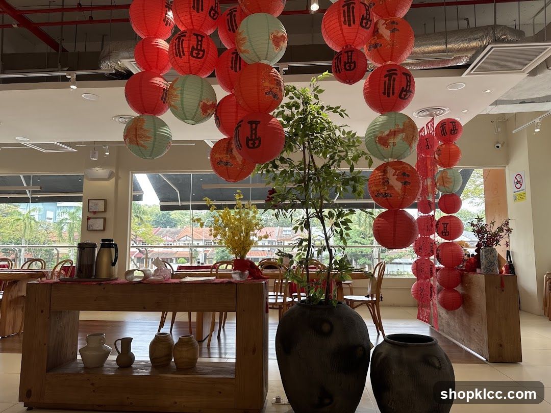 Restaurant Interior with Lanterns
