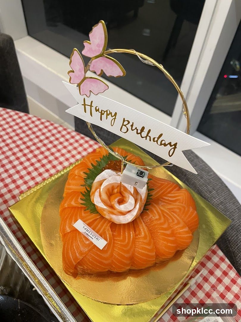 Salmon Sashimi Cake