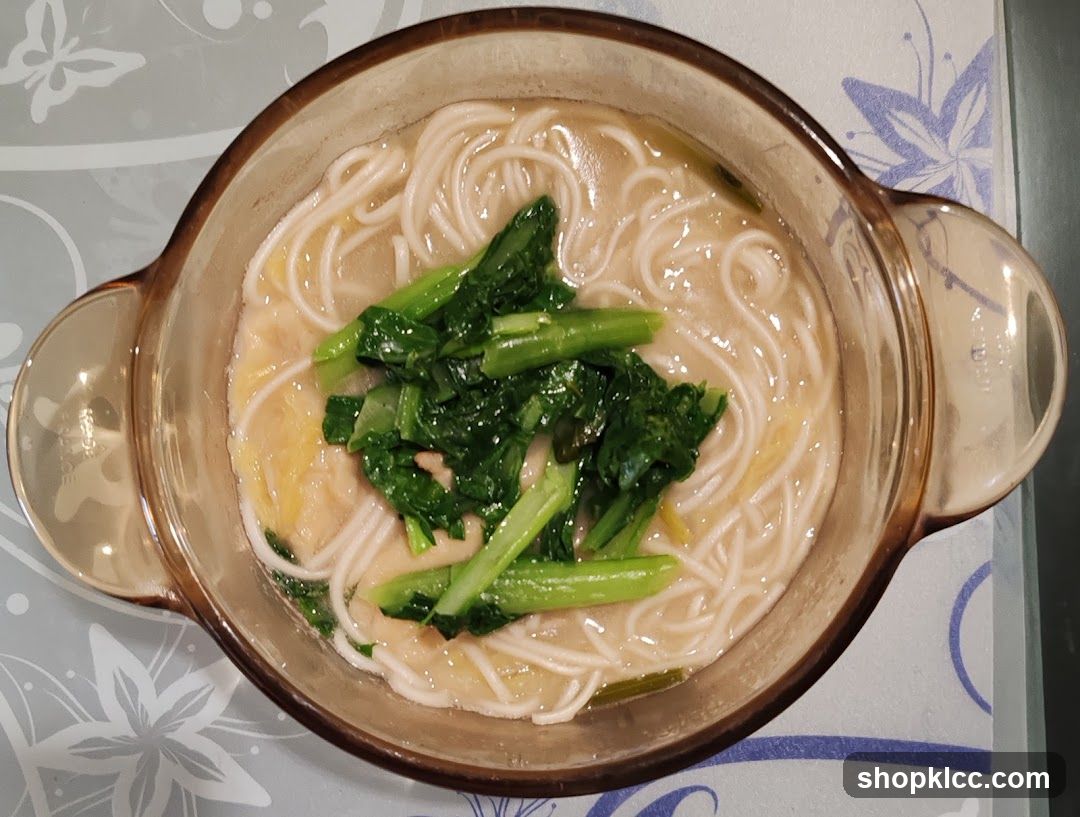 Noodle Soup with Greens