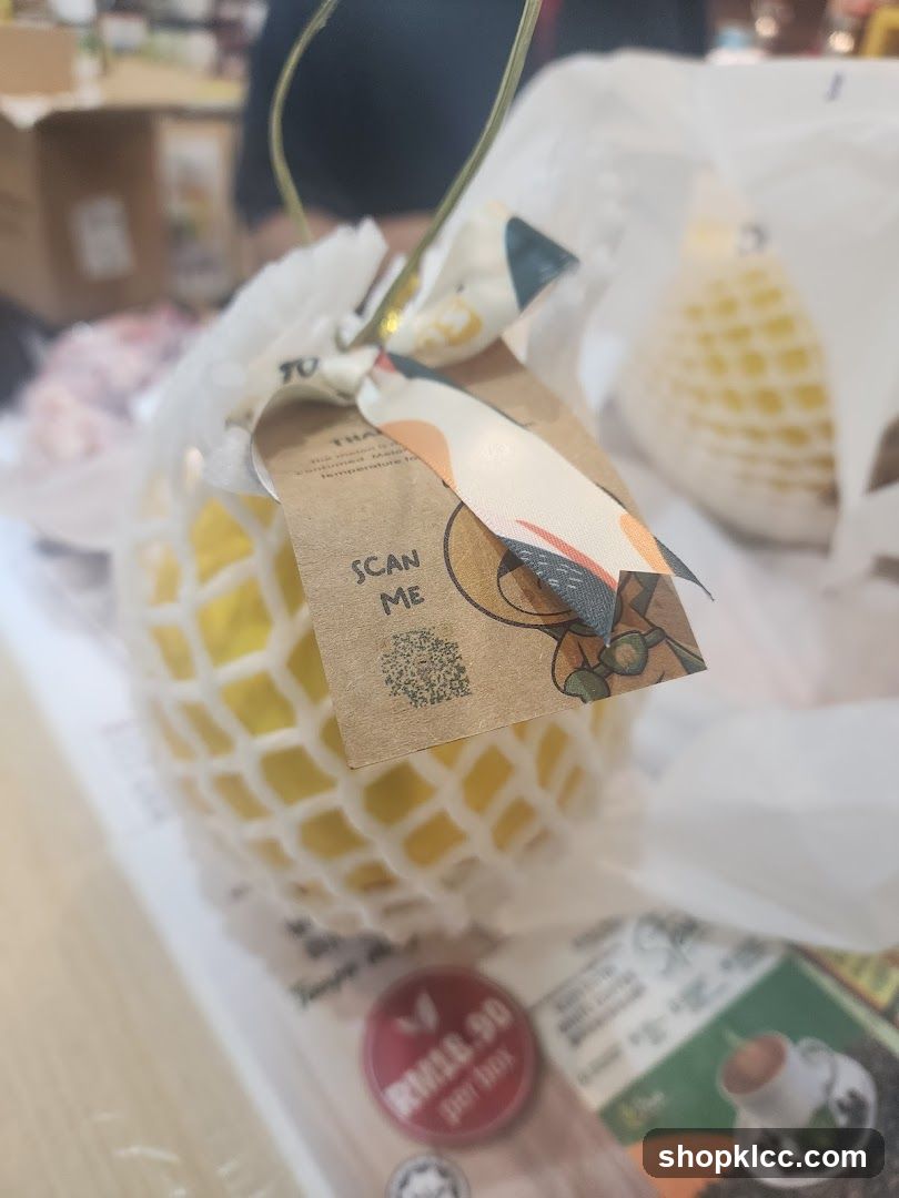 Packaged Fruit with QR Code