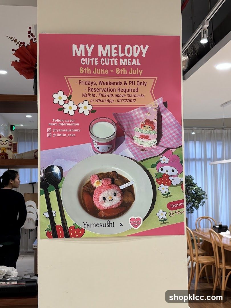 My Melody Cute Cute Meal Promotion