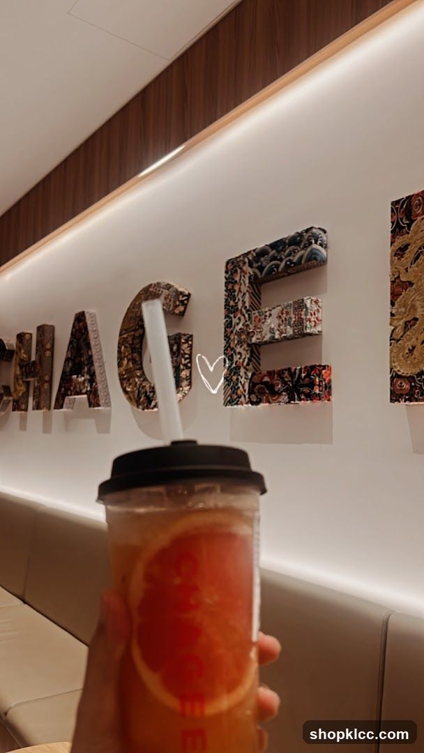 Beverage with Decorative Wall Art