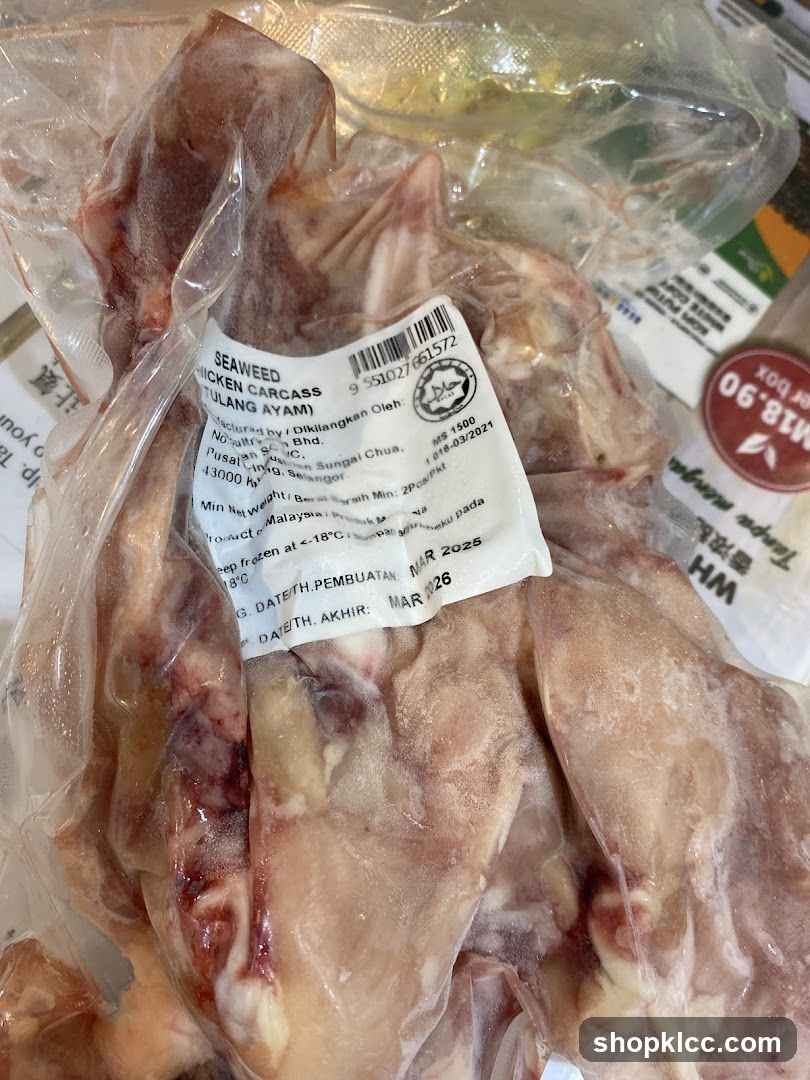 Packaged Chicken Carcass