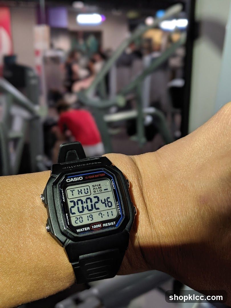 Watch in a gym