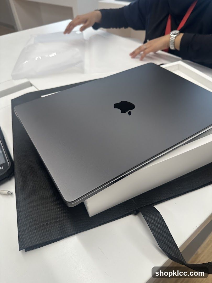 Unboxing a Laptop