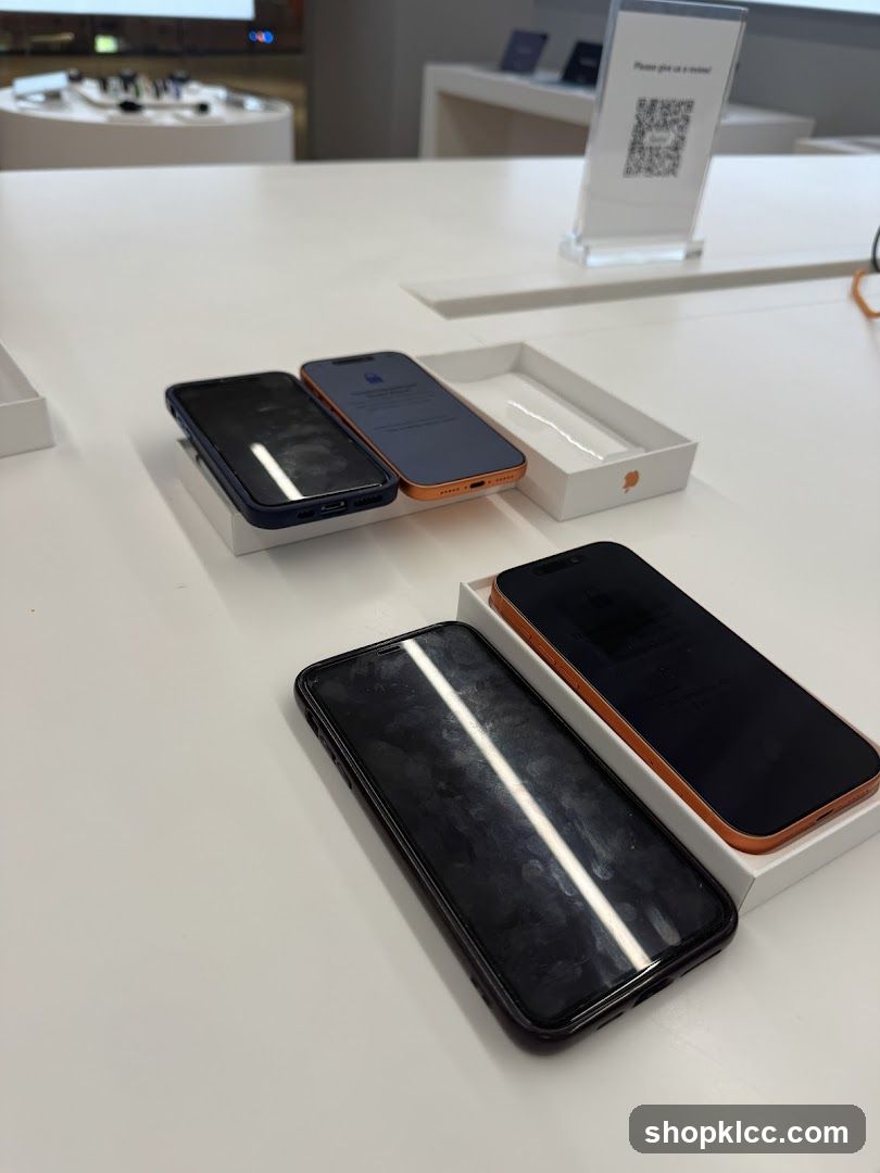 Smartphones on Display