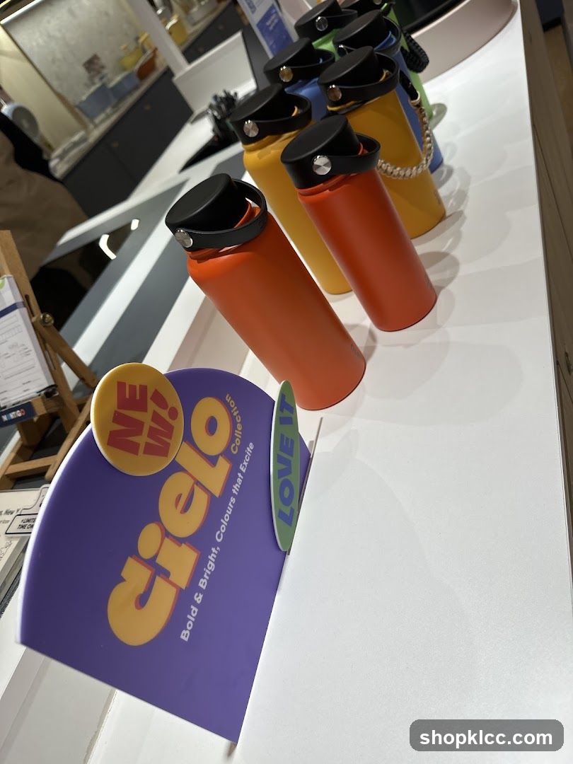 Cielo Water Bottles Display