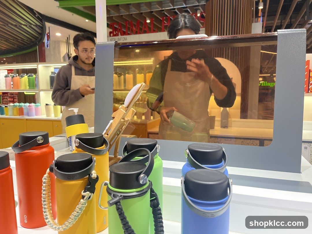 Store Display of Water Bottles