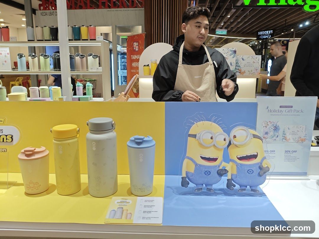 Minions Themed Merchandise Display