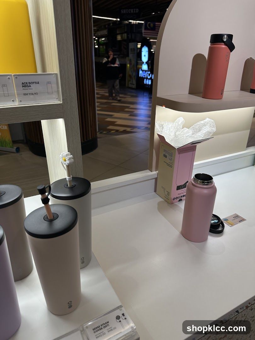 Water Bottles Display