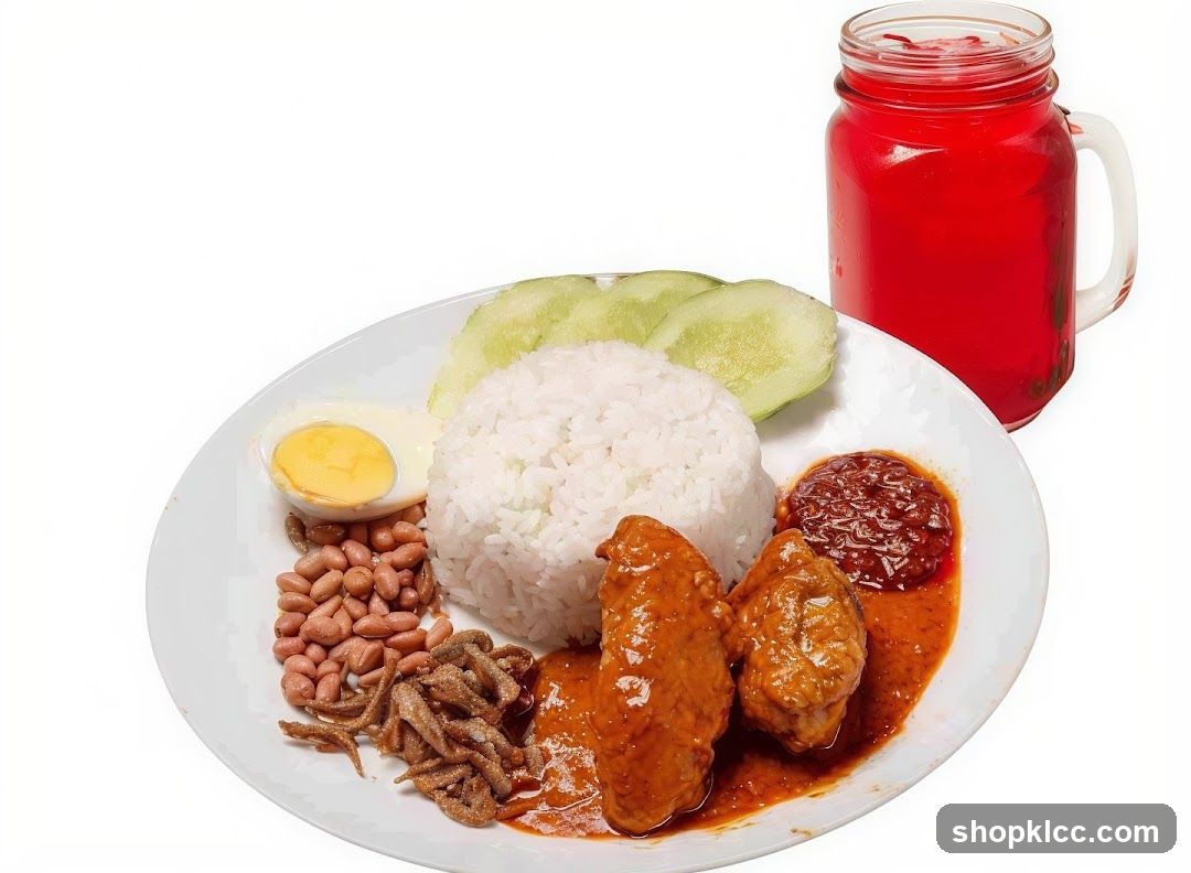 Nasi Lemak with Drink
