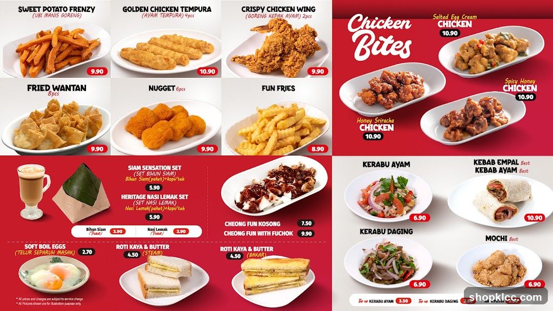 Chicken Bites Menu