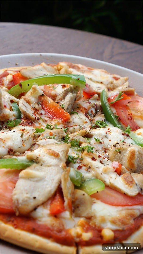 Chicken and Vegetable Pizza